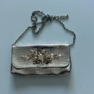 Ted Rossi Gold SnakeSkin Mini Crossbody